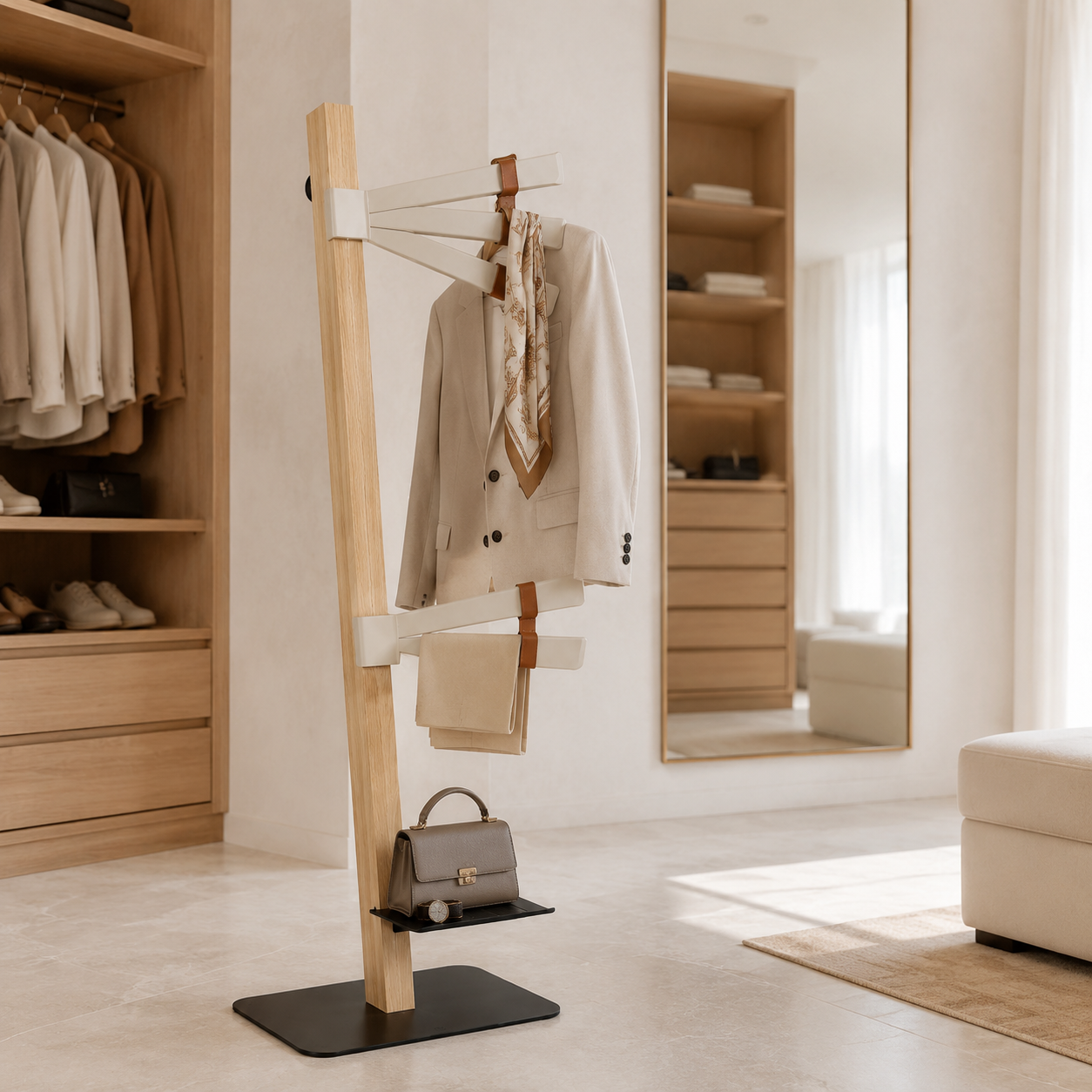 Pleatwing Leaning Wardrobe Rack