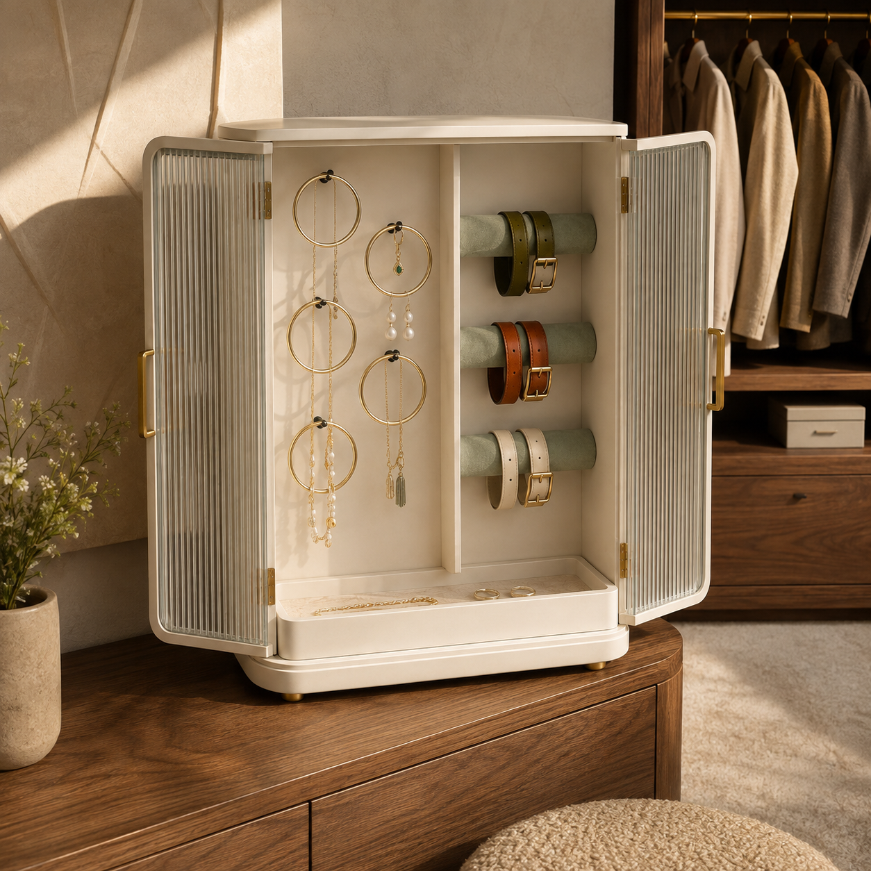 Halogrid Jewelry and Belt Cabinet