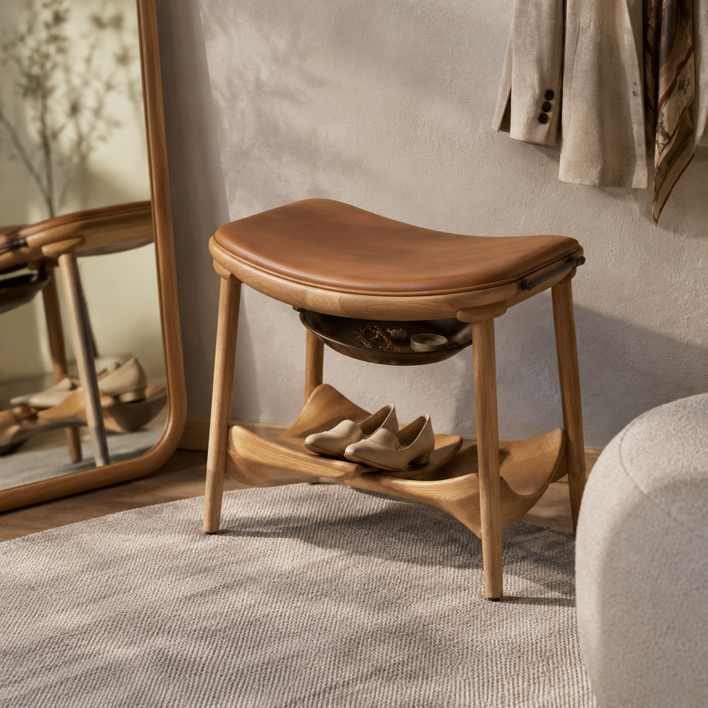 Saddlefold Dressing Stool