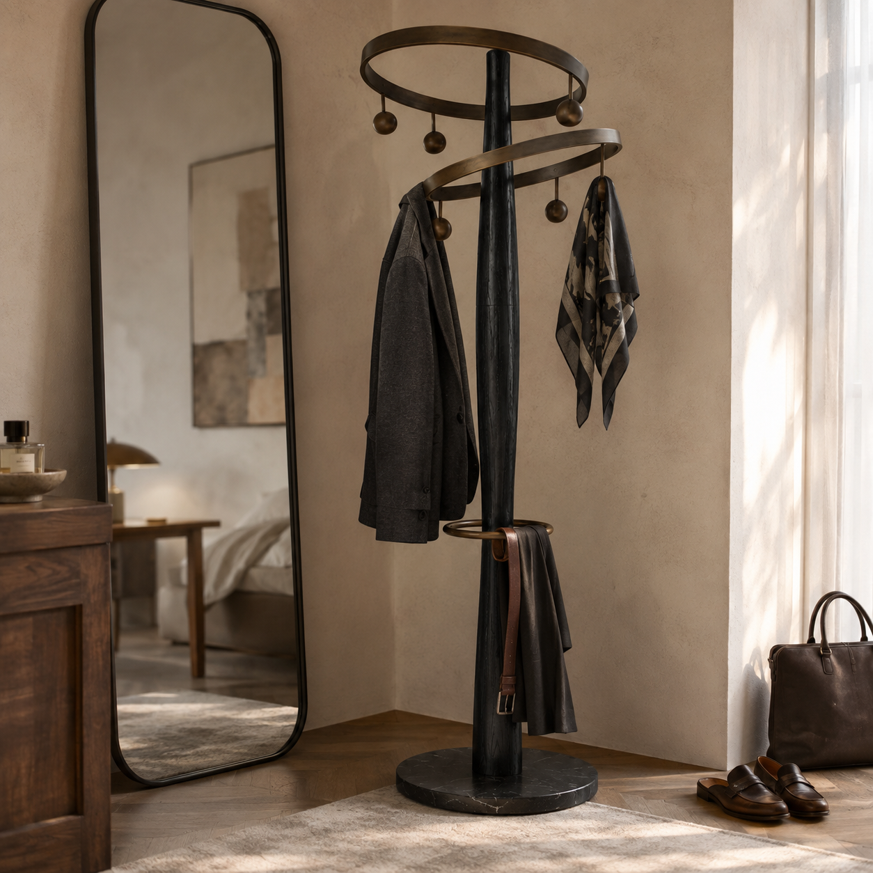 Orbitcollar Sculptural Coat Stand