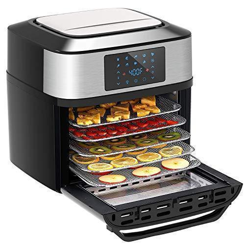 10-in-1 Air Fryer Oven, 20 Quart Airfryer Toaster Oven Combo, 1800W Large Air Fryers, Convection Toaster Oven with Rotisserie Dehydrator.